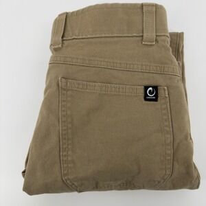 Origin Mens Straight Leg Canvas Work Pants Tan Brown Size W30 L30 RN164960